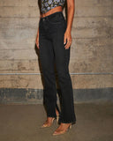 Model Off Duty Super Stretch Mid Rise Straight Leg Jeans