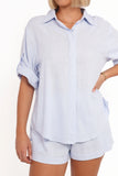 Shelley Short Sleeve Shirt Pale Blue
