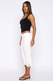 Day Dreamer Capri Pants Off White