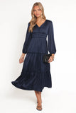 Rowen Long Sleeve Maxi Dress Navy