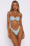 Belmont Bottoms Blue Choc Polka Dot