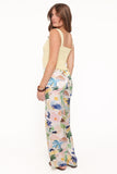 Alba Wide Leg Pant Cream Resort Isle