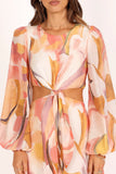 Laquin Long Sleeve Maxi Dress Pink