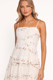 Eleanora Midi Dress White Floral
