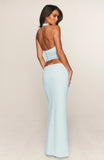 No Notes Needed Halter Maxi Dress Baby Blue