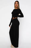 Softly Slumbering Pyjama Set Black