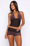 Not Today Halter Top Sandstone Disco