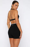 Defence Bike Shorts Black White