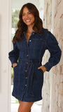 Margie Denim Mini Dress Indigo