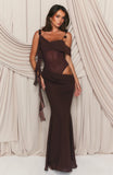 Starlight Affair Maxi Dress Chocolate