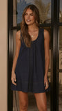 Zayda Mini Dress Dark Denim