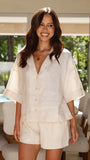 Luna Button Up Shirt Natural