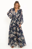 Anisa Maxi Dress Navy Floral