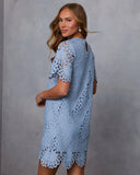 Marly Eyelet Mini Shirt Dress