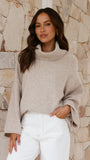 Jacques Knitted Jumper Oatmeal