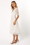 Camellia Midi Dress White