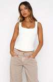 Chill Vibes Tank Top White
