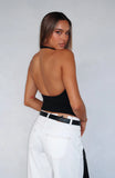 The Fast Life Halter Top Black