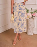 Delicate Haze Floral Maxi Skirt
