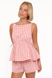 Rory Top Pink Gingham