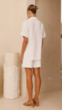 Emmaline Button Shirt White