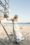 Nancy Maxi Dress Blue White