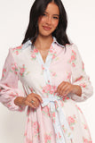 Juni Button Up Maxi Dress Floral