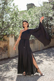 Matilda One Shoulder Maxi Dress Black