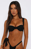 Elouera Bikini Top Black