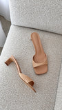 Yadira Heel Natural Raffia