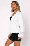Dont Look Now Zip Front Sweater Grey Marle