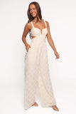 Avella Cutout Jumpsuit White