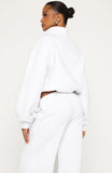 Test Drive Boxy Quarter Zip Sweater Grey Marle