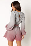 Rebecca Gradient Romper Pink