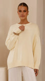 Dara Knitted Sweater Butter Yellow