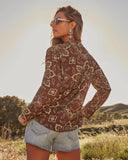 Alira Paisley Button Down Top