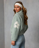 Fresh Form Floral Sherpa Jacket