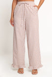 Marina Pant Beige Gingham