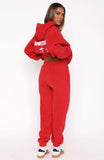With Love In The Moment Sweatpants Red