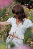 Andra Top White Broderie