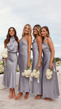 Greta Maxi Dress Steel Blue