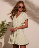 Dylann Striped Mini Dress