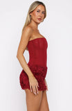 On My Wishlist Mini Skirt Wine