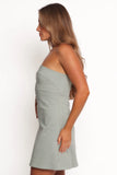 Casey Strapless Mini Dress Sage