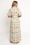James Button Through Maxi Dress Flower Market