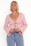 Reed Long Sleeve Top Pink