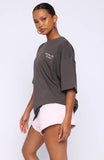 Midnight Chill Oversized Tee Charcoal