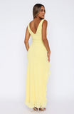 Tell Me Everything Maxi Dress Lemon