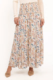 Seana Shirred Waist Maxi Skirt Paisley