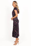 Lisbeth Midi Dress Midnight Floral